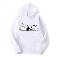 Sudaderas con capucha informales a la moda con estampado de dibujos animados de Snoopy para hombre y mujer, ropa para parejas de otoño e invierno - details 4