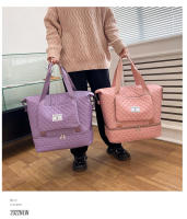 Bolsa deportiva para fitness Separación en seco y húmedo para mujer Ligero de gran capacidad Portátil Bolsa de viaje de corto recorrido Bolsa de equipaje independiente para jaula de zapatos - details 31