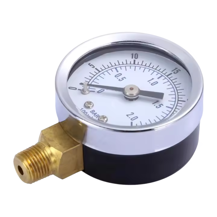 Gauge De Compresor De Aire 1/8in Diámetro Exterior 3/8in Medidor De Presión De Aire Versátil Para Propósitos Generales - 1