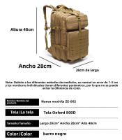 Mochila Multifuncional de gran Capacidad de Viaje al Aire Libre Montañismo Impermeable Hombros - details 0
