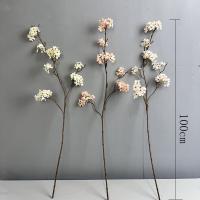 100 cm ramas de flor de pera artificiales flexibles elegantes ramas artificiales de invierno dulce flor de pera de seda hecha a mano de plástico - details 0