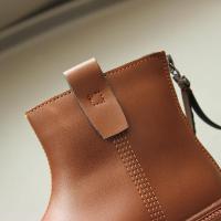 Botas cortas antideslizantes para niñas, zapatos de cuero informales versátiles, suaves, estilo coreano, británicos, Otoño, 2024 - details 7