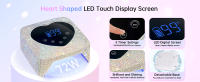 Lámpara Led UV profesional recargable con elementos de diamantes, secado de Gel para esmalte de uñas, herramientas de manicura - details 1
