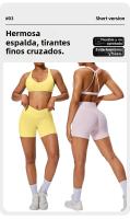 Sujetador deportivo de verano Pure Desire de baja intensidad con almohadillas para el pecho, hermoso top de yoga y entrenamiento físico - details 3