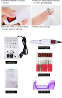 Taladro eléctrico para uñas, aparato de manicura, 6 piezas, juego de brocas, removedor de cutículas de Gel, máquina de pedicura, herramienta para uñas, 12W - details 7