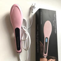 HQT-906 straight hair comb hair straightener does not hurt the hair ceramic electric splint straight hair hairdressing comb - details 12