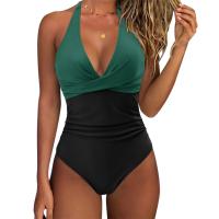 Traje de baño sexy 2025 con espalda cruzada y cuello en V, bikini de una pieza. - details 9