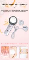 Dispositivo de Adelgazamiento 3-en-1 Portátil Instrumento de Masaje Ultrasónico LED para Cuidado de la Piel Facial - details 2