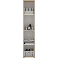Armario Multiusos 1 Puerta, Madera de ingeniería, Blanco, 39x190x35cm - details 14