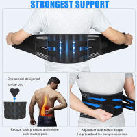 Lumbar para helbres Mujeres Cintura Alivio del dolor de espalda, ciática Escoliosis Cinturón de compresión de Giro Cinturón de soporte de Malla transpirable antideslizante - details 4