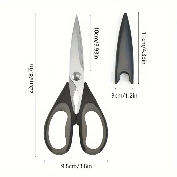 Tijeras de Cocina de Acero Inoxidable de Alta Resistencia Paquete de 2 - 1