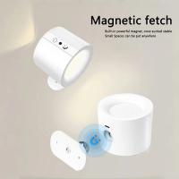 Lámpara de pared Led temporizable en 12 colores, control remoto táctil, recarga USB, luz nocturna portátil inalámbrica giratoria, lámpara de lectura para mesita de noche y dormitorio - details 4