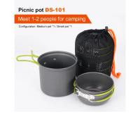 Utensilios de Cocina Pacoone Ultraligeros para Acampar Vajilla para Exteriores Juego de Ollas Para Senderismo Picnic Viajes - details 0