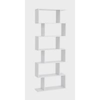 Estante de Libros de 8 Compartimentos Horizontal, Uso Lateral o Vertical, 30 x 97,5 x 100 cm, para Sala de Estar, Oficina, Blanco - details 10