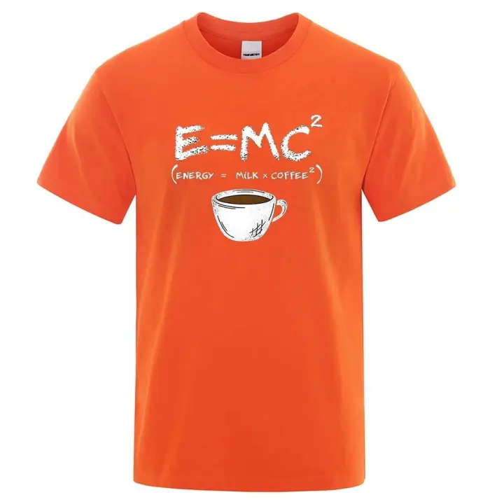 Camiseta casual de algodón transpirable para hombre, estilo urbano con estampado de leche extragrande para mujer - 1