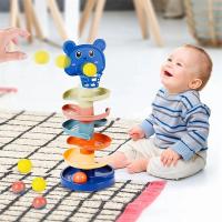 Juguetes Montessori para bebés, torre de pila de bola rodante, entrenamiento de habilidades para los dedos, juegos educativos - details 1
