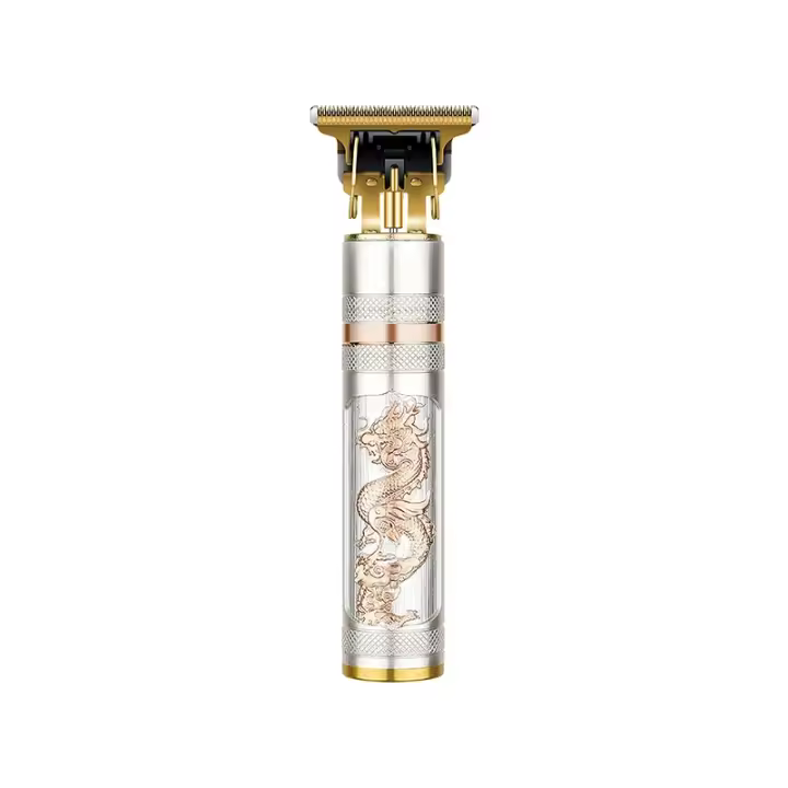 Kemei-cortadora de pelo eléctrica Vintage T9 para hombre, 0MM, inalámbrica, profesional, Barbero, afeitadora, encendedor de barba - 1