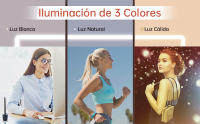 Espejo maquillaje con luz LED Brillante ,Espejos para Tocador Iluminado Ajustable,Incluye Espejo Redondo Pequeño con Aumento de - details 1