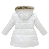 Manténgase abrigado y parece con estilo: chaqueta térmica con capucha para niña con acolchado alternativo de plumón para invierno - details 1