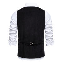 Chaleco Retro de Cuello en V Moda de Fiesta de Ocio para Hombres Material de Poliéster - details 14