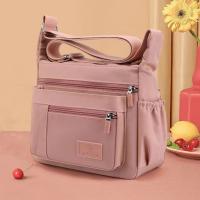 Bolso de hombro de nailon con múltiples bolsillos, bolso cruzado ligero de Color sólido a la moda, bolso portátil de estilo coreano con múltiples bolsillos con cremallera - details 6