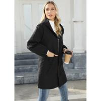 Parabrisas de terciopelo con capucha para mujer, chaqueta de longitud media, nuevo estilo, talla grande - details 10