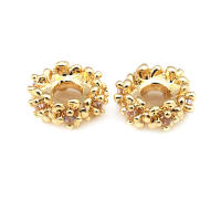 Cuentas espaciadoras de latón con flores de 6MM 8MM 10MM color oro de 18K, cuentas de gran tamaño para pulseras, cuentas de alta calidad para la fabricación de joyería DIY y collares. - details 10
