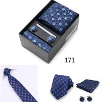 Caja de regalo de corbata para hombre con corbatas, pañuelos, gemelos, pinzas para corbata, conjuntos de 6 piezas, corbatas formales para festivales de bodas y negocios en grupo - details 10