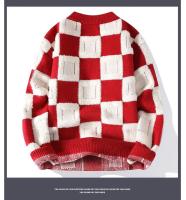 Ropa hombres suéter Harajuku moda tejida ropa informal estilo Hip Hop pulóver de gran tamaño Casual cuello redondo suéteres Vintage - details 8