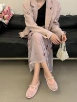 Zapatos individuales de suela plana con viento de noche para las nuevas Xiaoxiangfeng francesas con diamantes de imitación transpirables de suela blanda con Ladyshoes - details 17