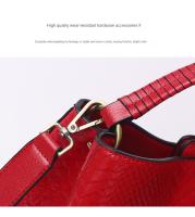 Bolso De Cuero Suave Y Genuino para Mujer, bolsa De Cuero con borde, diseñador, H - details 21