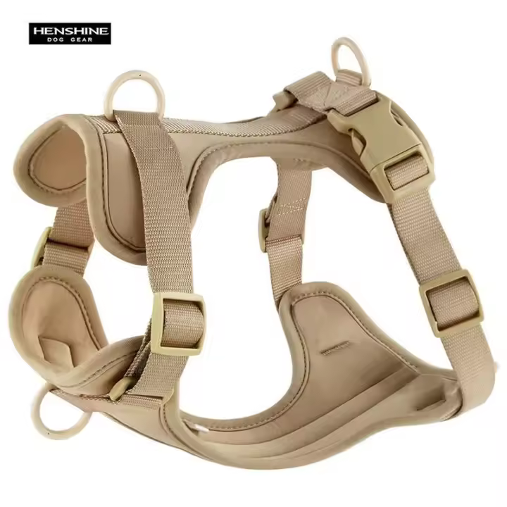 Correa Doble de PVC, commode juego de arnés para Perros transpirable, Collares, arneses y Correas estables para el pecho - 1