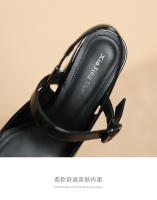 Zapatos Mary Jane de charol con punta cuadrada y tacón en bloque estilo hada = - details 5
