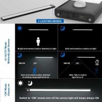 Paquete de 2 sensores de movimiento para gabinete L, 150LM, luces de cocina con batería recargable, iluminación USB, encendido/apagado automático - details 0
