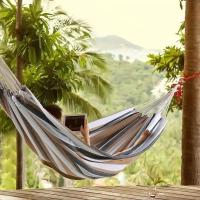 Hamaca Camping Individual 2025 - Nylon 600D Ultraresistente para Jardín/Exterior/Viajes |   Soporte 200kg, Plegable en 5s (Incluye Mosquetones y Bolsa Impermeable) - details 6
