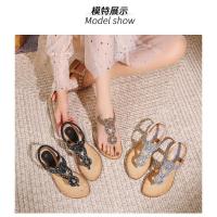 Sandalias Plataforma Mujer Strass Verano 2025 - Diseño Bohemio con Tacon Ancho Cómodo - Zapatos Elegantes Playa y Fiesta - details 4