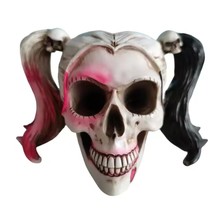 1: tamaño estatua de calavera femenina herramienta de enseñanza regalos decorativos decoración de resina para fiesta de Halloween - 1