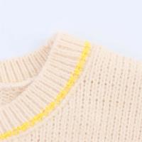 PB & ZA 2025, tops de punto simples y versátiles informales con cuello redondo sin mangas de color contrastante, novedad de verano, ropa para mujer - details 3