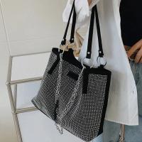 Bolso de Mano de Cuero PU de Gran Capacidad para Mujer Diseño de Lujo con Piedras Preciosas Bolso de Compras de Moda con Mango Superior - details 10