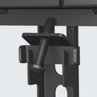 Soporte TV Ruedas para Pantallas de Plasma/LCD/LED de 30-70 Pulgadas hasta 40 kg, Soporte TV Suelo con 6 Ajustes de Altura Ajustable de Vidrio Templado de 3 Niveles, MAX VESA 600x400 mm - details 3