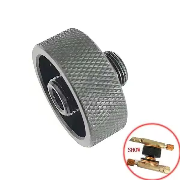 Adaptador de llenado de estufa para acampar al aire libre, con puerto de escape, convertidor, accesorios de acoplamiento de cilindro de gas de fondo plano - 1