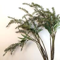 Planta Artificial de tacto Real, rama de fruta realista hecha a mano, plantas verdes simuladas, arte Floral, plantas falsas, decoración de jardín al aire libre - details 22