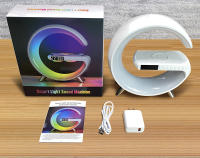Reloj despertador inteligente con luz LED, cargador inalámbrico multifuncional, Altavoz Bluetooth, Control por aplicación - details 0