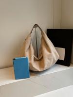 Bolso Tote de Gran Capacidad en Color Sólido, Bolso Casual de Mujer con Cierre de Cremallera, Bolso de Hombro de Moda, Material de Poliéster, Sin Pintura en los Bordes, Ideal para Uso Diario |   Estilo minimalista - details 3
