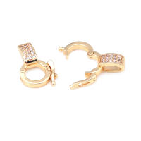 Colgantes de Brasso de Oro 18K Clips de Conexión de Circonio Suministros de Hacer Joyas - details 15