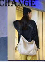 Bolso de nylon retro de gran capacidad, bolso de mensajero de hombro para hombres y mujeres, bolso de pareja versátil informal y de moda. - details 0