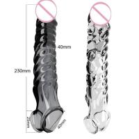 Empaque privado Funda vibradora reutilizable sexy para hombres Alargador flexible del glande Extensor Anillo de retardo de la eyaculación Juguetes sexuales para parejas - details 5