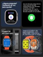 Reloj inteligente P59 para hombres y mujeres, reloj inteligente SANLEPUS con pantalla HD de 2,01 pulgadas, llamadas Bluetooth, notificaciones, más de 100 modos deportivos, monitor de salud para frecuencia cardíaca, oxígeno en sangre y sueño, IP67, compati - details 30