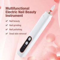 Pluma perforadora eléctrica, kit de pulido portátil recargable con 6 cabezales de pulido, máquina pulidora profesional para decoración de uñas - details 0