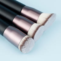 1Pcs Cepillo De Maquillaje Profesional Plano Para Polvo Líquido Base De Maquillaje Rubor Corrector Contorno Herramienta De Maquillaje Tamaño 14.5*8*6cm - details 4
